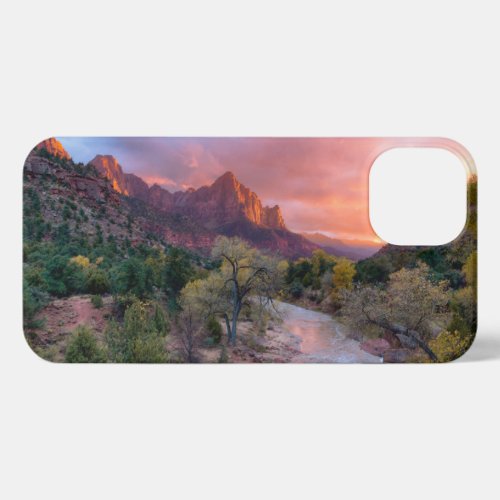 Mountains  The Watchman Zion Nathional Park Utah iPhone 13 Case