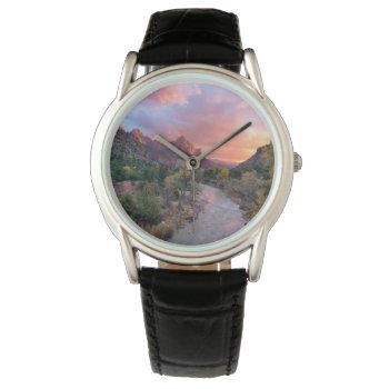 Mountains | The Watchman Zion Nathional Park Utah Watch by intothewild at Zazzle