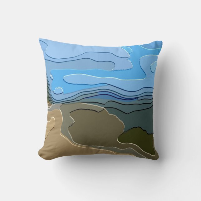 MOUNTAINS THROW PILLOW (Front)