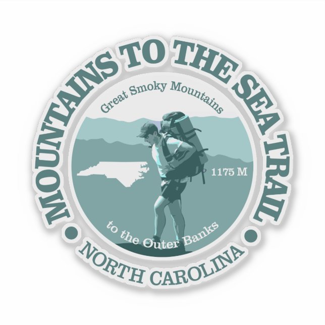 Mountains to the Sea Trail (T) Sticker (Front)