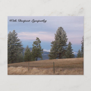 Mountains Trees Bible Verse Sympathy Card