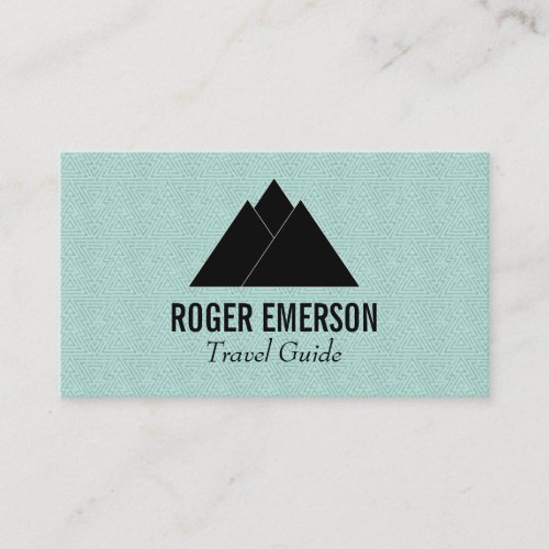 Mountains  Trees green Business Card