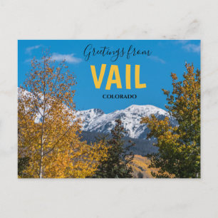 Mountains Vail Colorado Postcard 