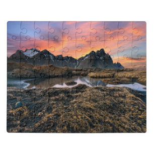 Mountains Vesturhorn Mountain Iceland Jigsaw Puzzle