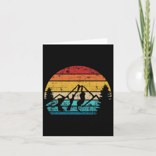Mountains Vintage Camping  Card