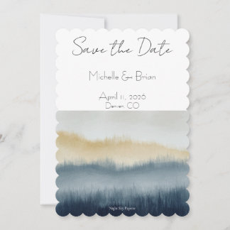 Mountains Watercolor Save the Date