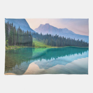 Mountains   Yoho National Park, British Columbia Kitchen Towel