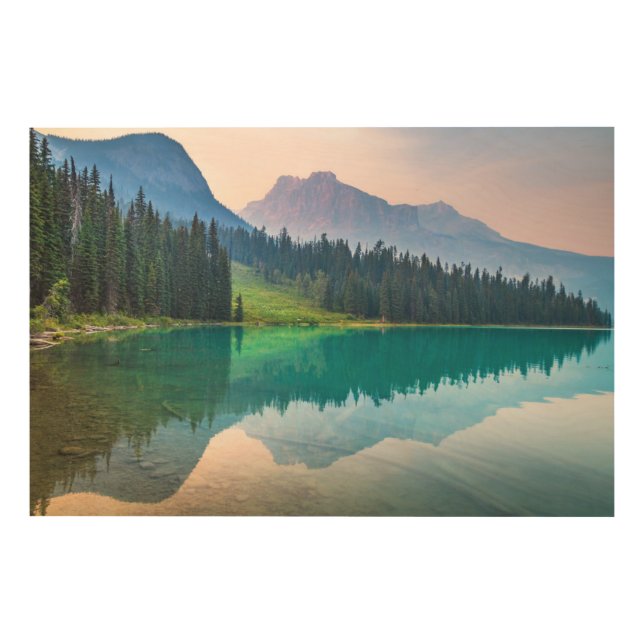 Mountains | Yoho National Park, British Columbia Wood Wall Art (Front)