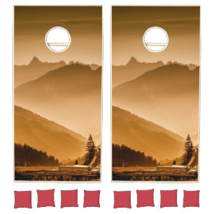 Mountains   Zazzle_Growshop. Cornhole Set