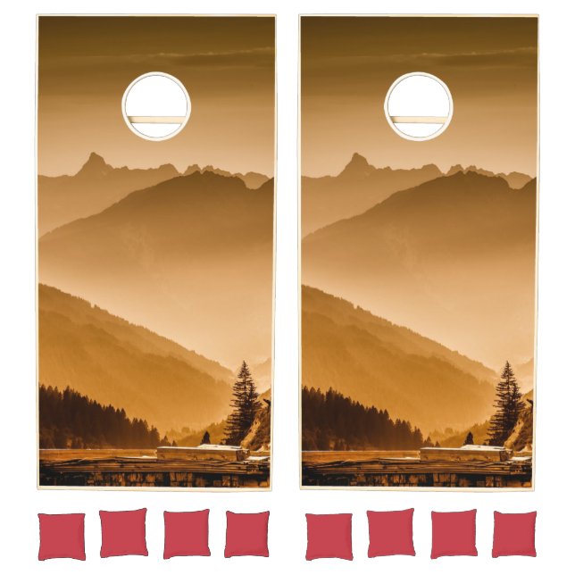 Mountains | Zazzle_Growshop. Cornhole Set (Set)