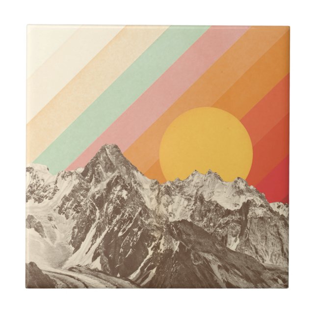 Mountainscape 1 | Florent Bodart Ceramic Tile (Front)