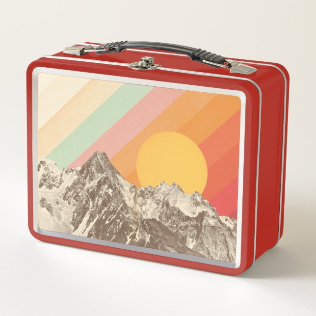 Mountainscape 1 | Florent Bodart Metal Lunch Box (Front)
