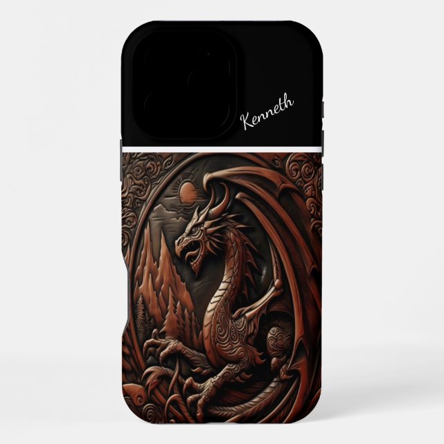 Mountaintop Dragon Iphone Case (Back)