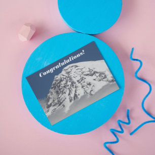 Mountaintop Landscape Photo Congratulations Card
