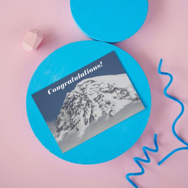 Mountaintop Landscape Photo Congratulations Card (In Situ)