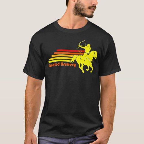 Mounted Archery Retro Equestrian  T_Shirt