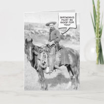 Mounted Cowboy Birthday Card
