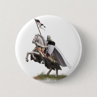 Mounted Knight Templar Pinback Button