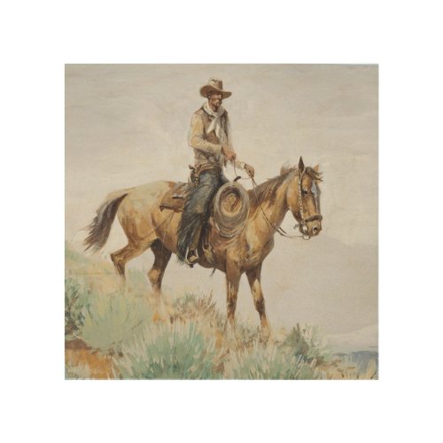 Mounted Rider Western Art by Edward Borein