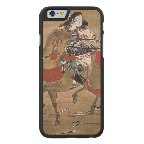 Mounted Samurai Carved Maple iPhone 6 Slim Case