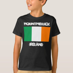Mountmellick, Ireland with Irish flag Kids T-Shirt