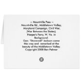 Mountville Pass, Middletown Valley... - Customized Cards (Back Horizontal)