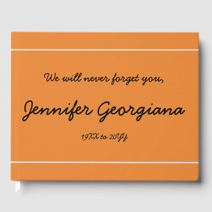 Mournful, Conservative Memorial Guestbook