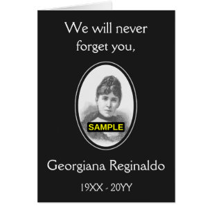 Mournful, Conservative Memories Card, w/ Photo Cards
