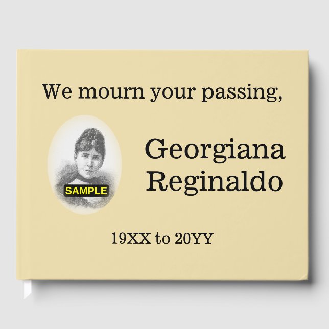 Mournful & Minimal Sympathies Guestbook (Front)