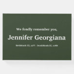 [ Thumbnail: Mournful & Personalized Condolences Guestbook ]