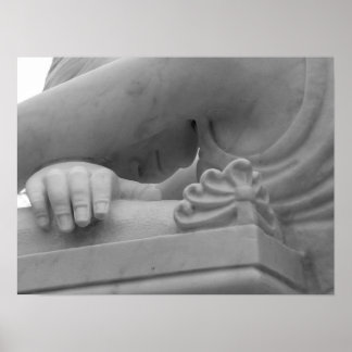 "Mourning Angel" Black & White Print