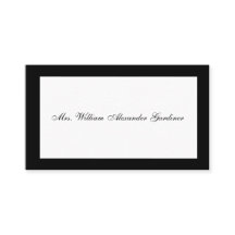 Mourning Calling Card