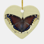 Mourning Cloak Butterfly - Nymphalis antiopa Ceramic Ornament