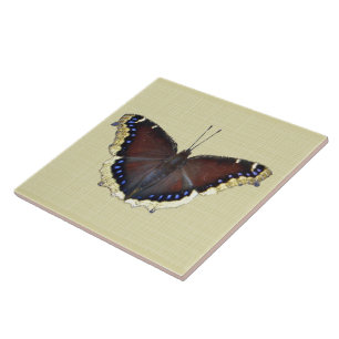 Mourning Cloak Butterfly - Nymphalis antiopa Ceramic Tile