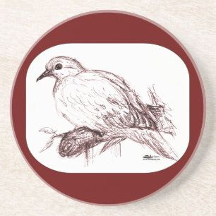 Mourning Dove Baby Drink Coaster