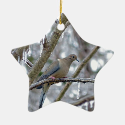 Mourning Dove Ceramic Ornament