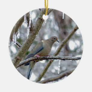 Mourning Dove Ceramic Ornament