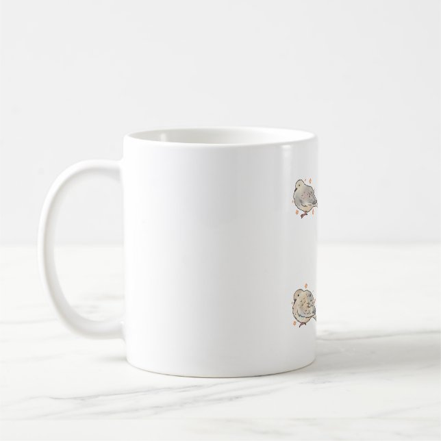 Mourning dove Delight � Cute Animal Art Coffee Mug (Left)