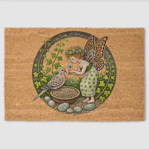 Mourning Dove Fairy Fiber Doormat