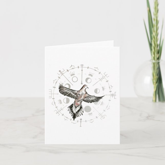 Mourning Dove Folded Note Card (Front)