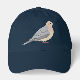Mourning dove in soft natural tones hat