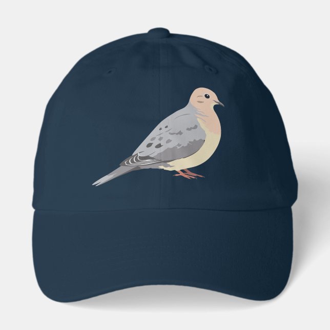 Mourning dove in soft natural tones hat (Front)