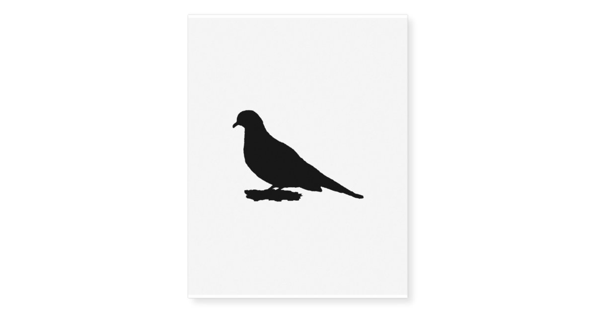 simple dove silhouette tattoo