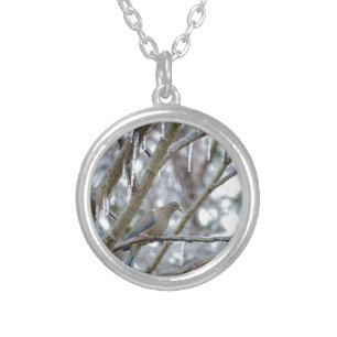 Mourning Dove Silver Plated Necklace