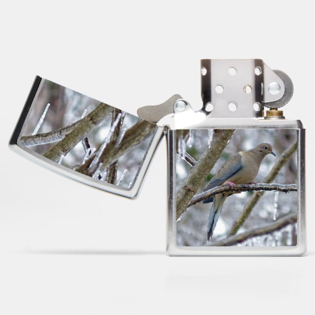 Mourning Dove Zippo Lighter (Opened)