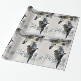 Mourning Doves in Flight Holiday Wrap Wrapping Paper
