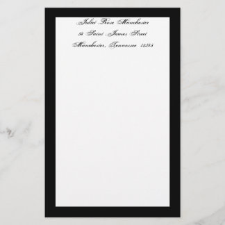 Mourning Stationery