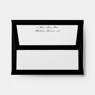 Mourning Stationery envelope