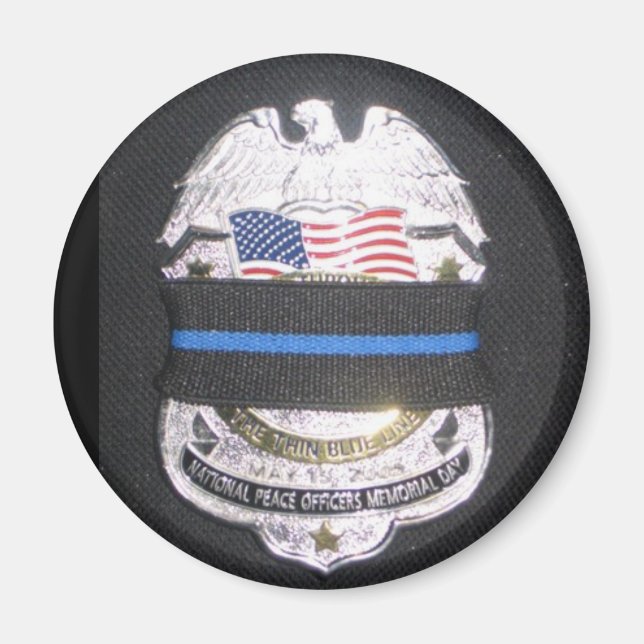 MOURNING THIN BLUE LINE MAGNET (Front)