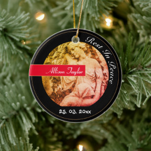 Mourning with Anglel, Memorial Ornament /Christmas